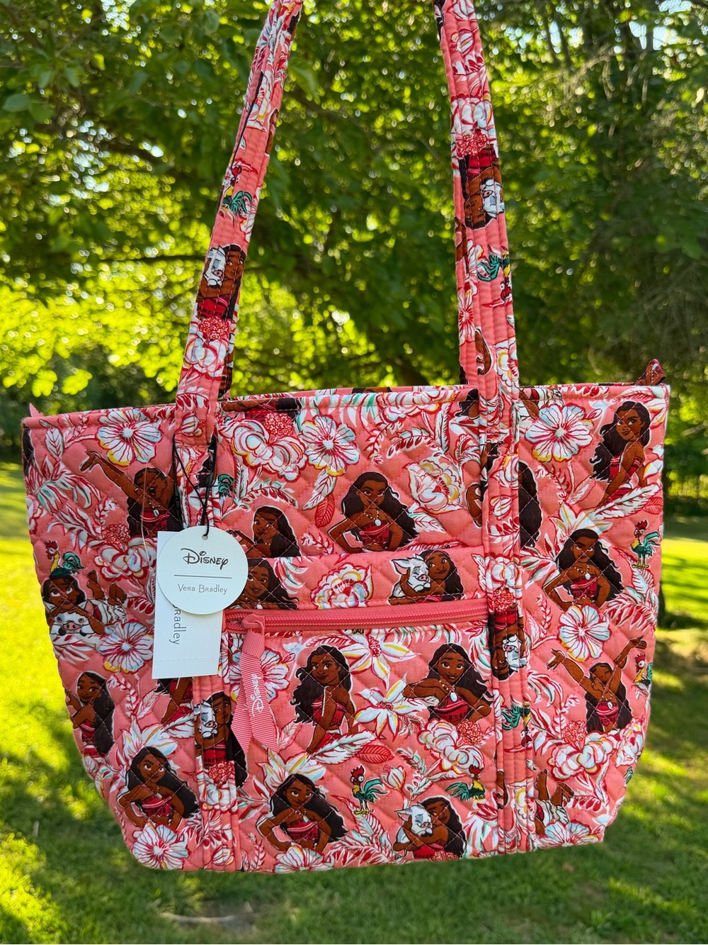 Vera Bradley Disney Moana Adventure Small Vera Tote NWT